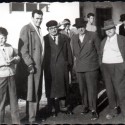 A.C. Gonars anni 60  tifosi con il presidente Cignola -608